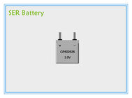 Batería flexible fina de CP502525 3.0V, litio plano Ion Battery Pack For RFID/juguete electrónico