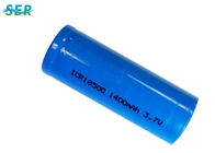 Top plano Li Ion Battery Cell, 3.7V litio Ion Rechargeable Battery 1400mAh 18500