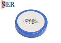 Tipo de alta temperatura batería primaria de la oblea del botón de la pila ER32L100 del cloruro de tionil del litio de ER32100T 1/6 D