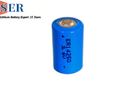 Tamaño 600mah ER14250S de la batería primaria 1/2AA del litio de la seguridad 3.6V 3,6 larga vida de la batería de la temperatura alta 150 de voltio Lisocl2