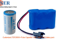 Condensador híbrido del pulso de la batería de ER26500 SPC1530 HLC1550A HPC1550 Li SOCL2 para el producto de IOT