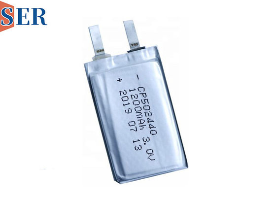 Modifique la célula ultra fina de la bolsa para requisitos particulares de la batería Li-MnO2 de CP502440 3.0V 1200mAh para RFID GPS