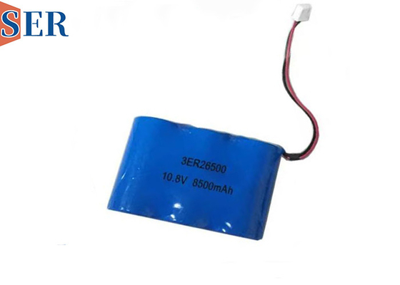 10.8V paquete de baterías Li-SOCL2 personalizado 3ER26500 3S1P paquete de baterías de tamaño C primario para el casillero de la bicicleta