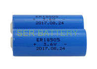 Alta energía una batería del tamaño ER18505, 3800mAh batería de litio de 3,6 voltios 10 años de vida útil