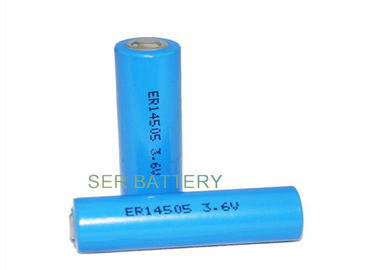 Vida laboral larga de la batería ER14505H AA 3.6V de Bobbin Type Li SOCL2 con las etiquetas terminales