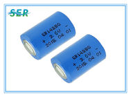 1200mAh Saft batería de litio de 3,6 voltios, forma de Cyclindrical de la batería de litio de 1/2AA ER14250