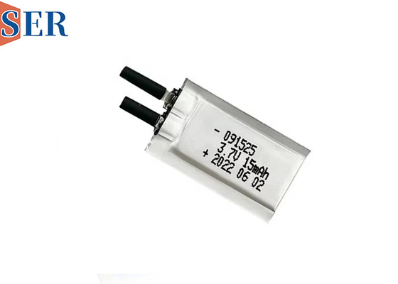 Personalizar 3.7V celda de bolsa ultra delgada 091525 batería recargable de litio polímero para dispositivos portátiles