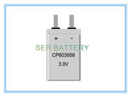 Alta batería ultra fina LiMNO2 CP603956 3200mAh de la capacidad 3,0 voltios para Smart Card