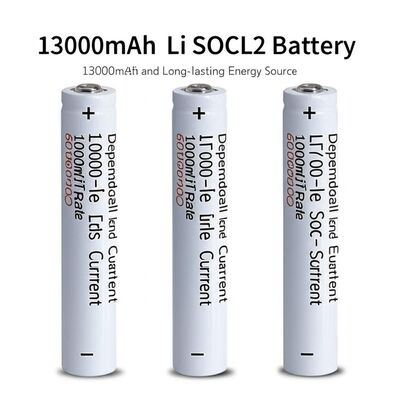13000mAh Li SOCL2 Batería 2% Cantidad de vida propia 600mA Corriente de pulso Fuente de energía confiable y duradera