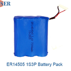 Batería del metal del litio del tamaño 2/3A de la batería 1S3P 3.6V 7.2V 10.8V ER 2/3A de ER14505 Li SOCL2
