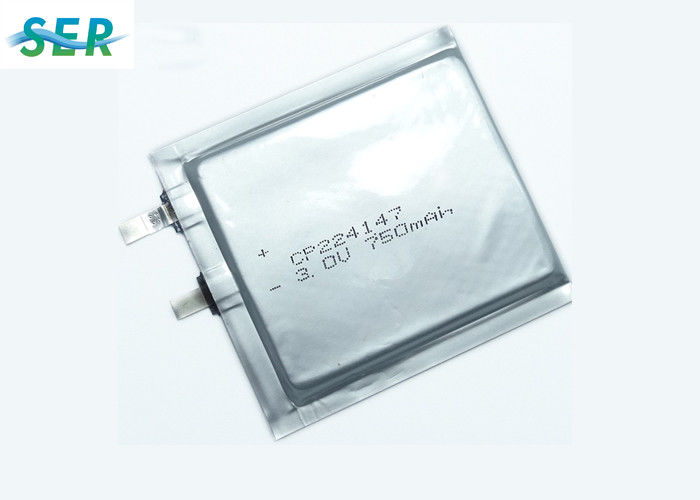 Batería no recargable de la película fina, dren plano de la batería de litio de 3.0V CP224248 alto para Smart Card