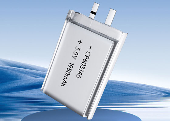 Vida útil larga de litio CP603146 de la batería 3v de la célula ultra fina primaria de la bolsa Li-MnO2