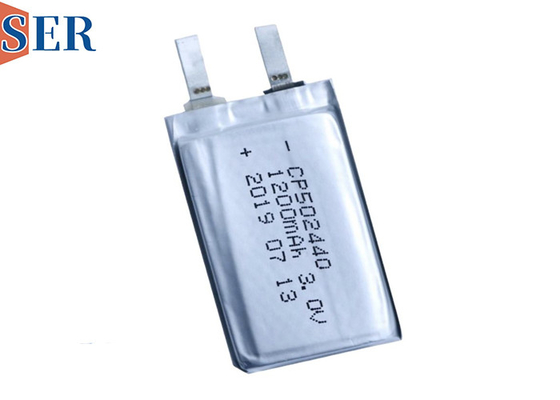 Batería ultra fina de CP502440 LiMNO2 con el material del dióxido del manganeso del litio