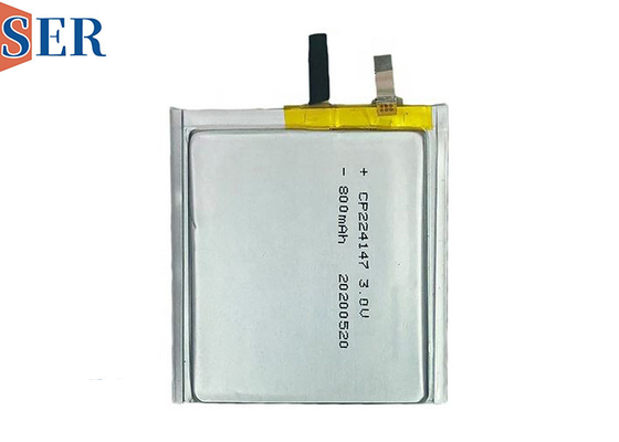 CP224147 Batería prismática ultra delgada 3.0V 750mAh Batería primaria de tarjeta inteligente