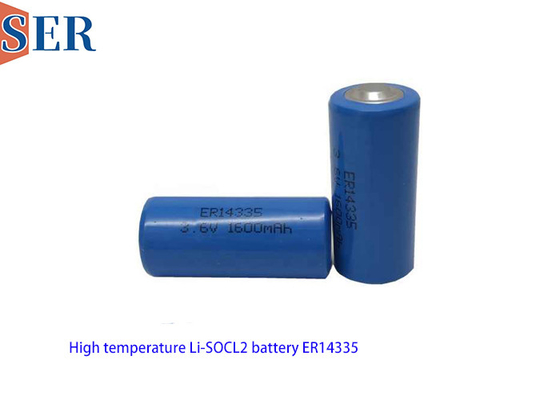 Batería Li Socl2 primaria de alta temperatura 3.6V ER14335 2/3AA Tamaño ER14335S para el seguimiento del producto TPMS