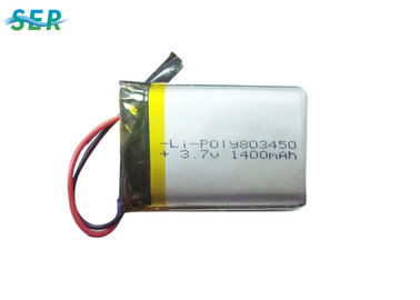 Batería plana 803450 de la célula 3,7 V 1500mah Lipo