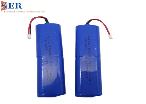 Batería de ER14505-3P 3.6V 8100mAh Li SOCL2 con el condensador del conector SPC1550 de JST