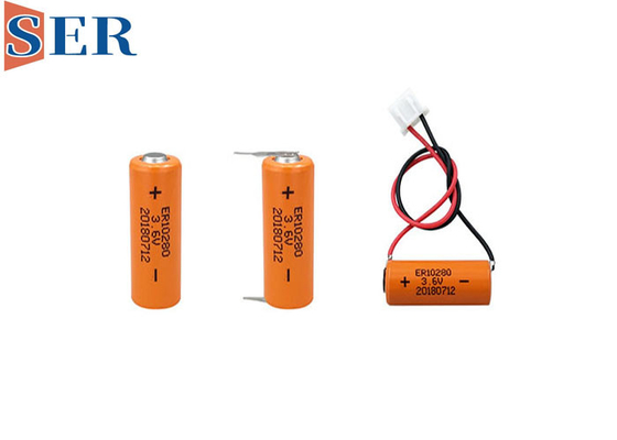 Litio ER10/28 del tamaño de la batería 500mAh 3.6V 2/3AAA de ER10280 Li SOCL2