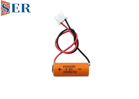 Litio ER10/28 del tamaño de la batería 500mAh 3.6V 2/3AAA de ER10280 Li SOCL2