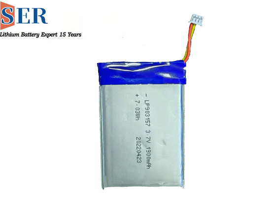 Paquete unicelular rectangular 2.75wh 1900mAh de Li-Ion Polymer Batteries 3.7V completamente prismático